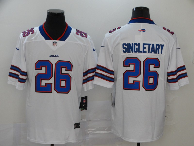 Men Buffalo Bills #26 Singletary white Nike Vapor Untouchable Limited Player NFL Jerseys